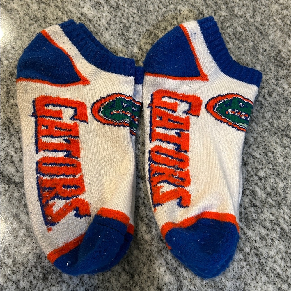 Boy’s Youth NCAA Florida Gators Socks Blue Orange - Set of 2 - Size 7-10Y